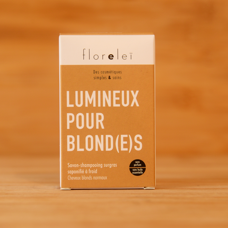 Le Lumineux pour Blond(e)s, savon shampoing saponifié à froid - Floreleï