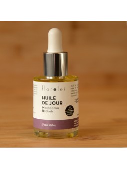 Huile de jour Macadamia Baobab - Soins visage Floreleï