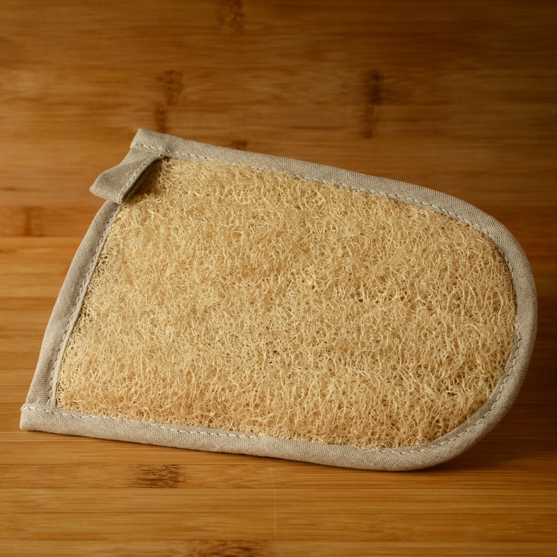 Luffa massage glove - bathroom article Floreleï